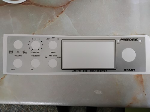 Radio faceplate sticker - cb,