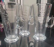 3 Costa Coffee Glass Latte Mug