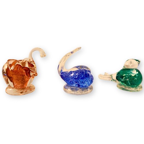 Murano glass animals trio - murano,