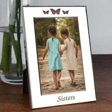 Silver 4x6 Sisters Photo Frame