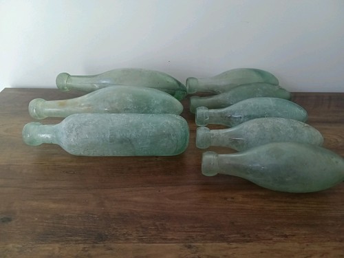 Eight vintage glass torpedo - vintage,