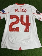 Joe Allen Match Worn / Issued Shirt Liverpool COA
