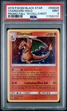 2019 POKEMON SM BLACK STAR PROMO FALL 2019 COLLECTOR CHEST CHARIZARD-HOLO PSA 9