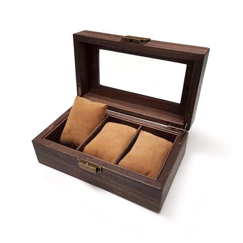 Grids wooden pattern watch - pattern,