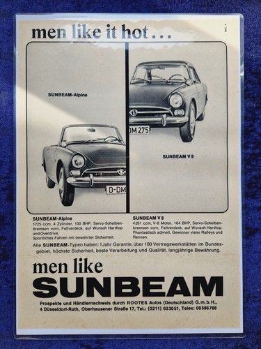 Sunbeam alpine and original - sunbeam, v8