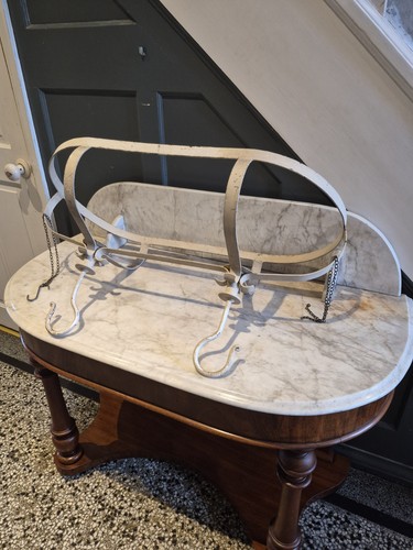 Vintage iron butchers hanging - iron,
