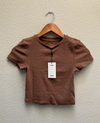 Studio sunday ribbed - crop, tee