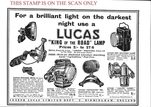 1930s advert lucas king - lucas, of