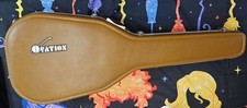 Ovation Hard Guitar Case 1970's Brown Plush Lining Good Condition