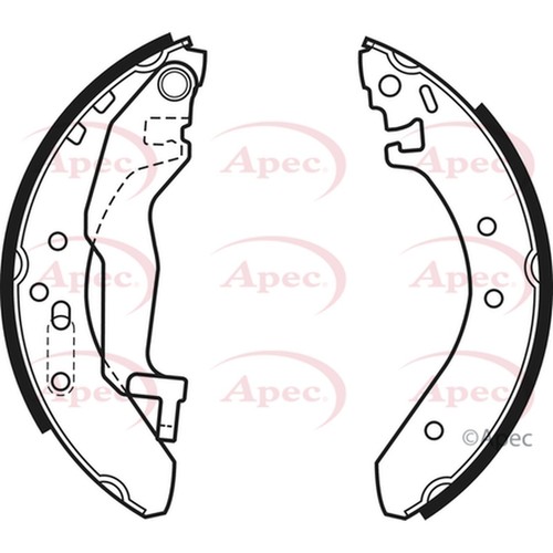 Brake shoes set for rover - for, mg