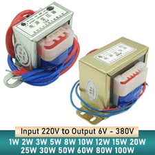 1-100W/1-100VA Power Transformer 50Hz Output AC Single/Dual 220V To 6/9-220/380V