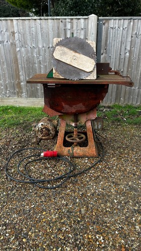 Saw bench vintage stationary - bench,