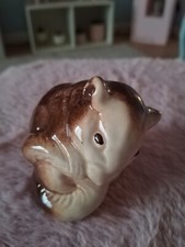 VINTAGE POOLE POTTERY BROWN GLAZED FIELD MOUSE FIGURINE 