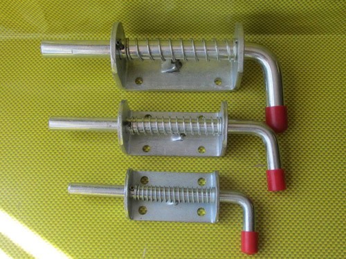 Spring loaded bolt - , gate