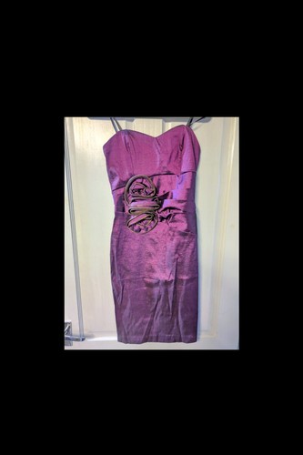 Short purple strapless - short,