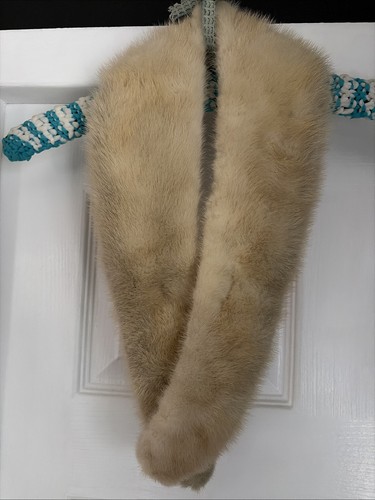 Vintage fur collar wrap stole - vintage,