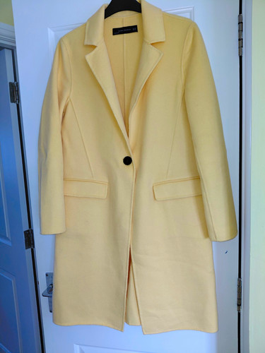 Zara yellow wool blend - zara,