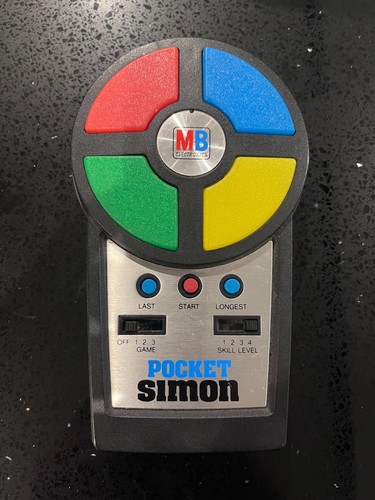 Vintage pocket simon games - mb,