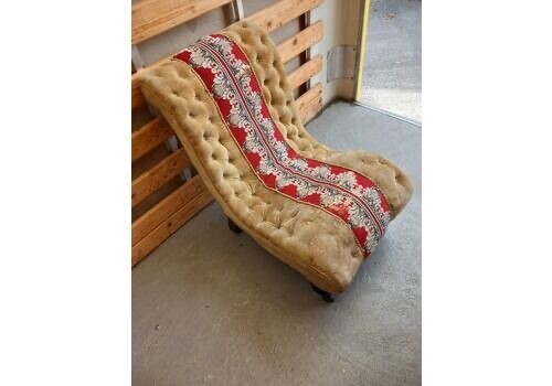 Victorian slipper chair - chair, on