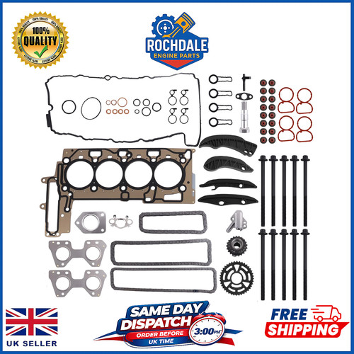 Head gasket timing chain kit - gasket,
