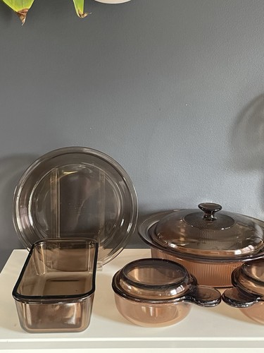 Vintage pyrex visions - visions, amber