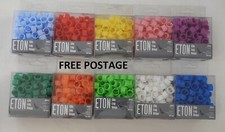 New 100 x 8mm eton chic pigeon quail partridge clic leg rings tags