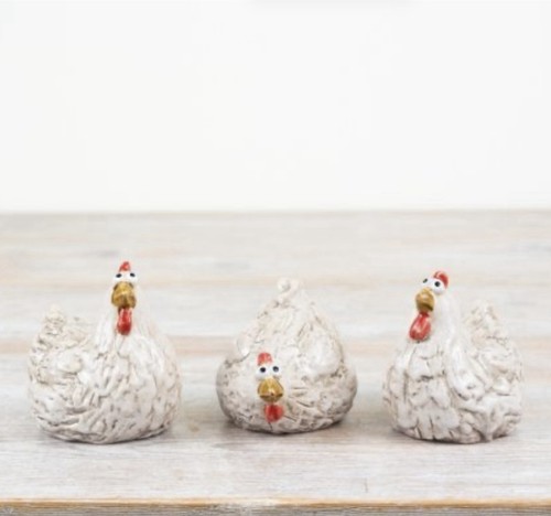 Hen bird chicken set 3 - hen,