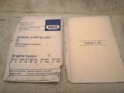 Hatz spare parts - for, es