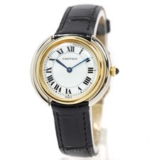 Cartier Vendome Deux Ors 78211 3333 Silver Paris Dial 18K Yg Wg