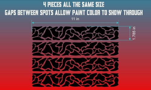 Camo bike frame decals - camo,