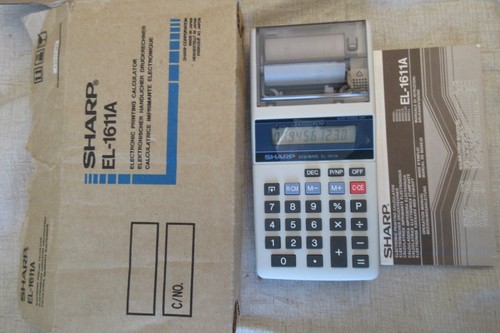 Sharp calculator el1611a - sharp,