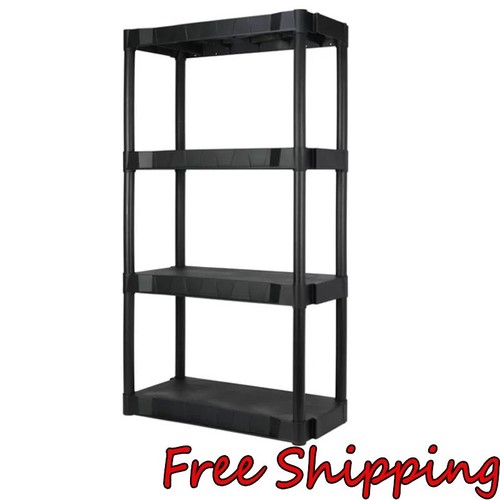 Plastic garage shelves storage - garage,