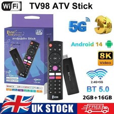 Android 14.0 TV98 TV Stick 8K UHD | 2GB RAM 16GB | Fire Stick Alt | Smart TV