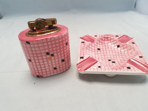 Vintage ceramic pink table - vintage,