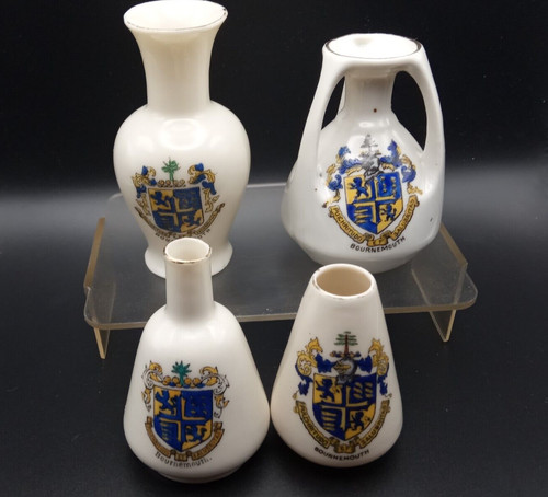 Crested china all with - x4,