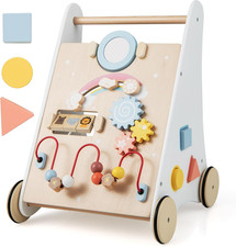 Wooden Baby Walker 7-in-1 Push