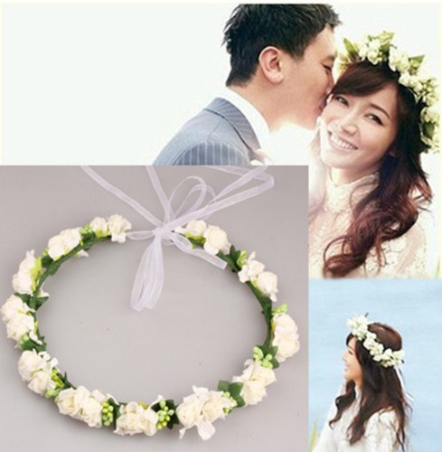 Flower crown wedding boho hair - flower,