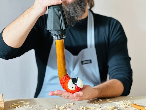 Parrot umbrella handle - ,