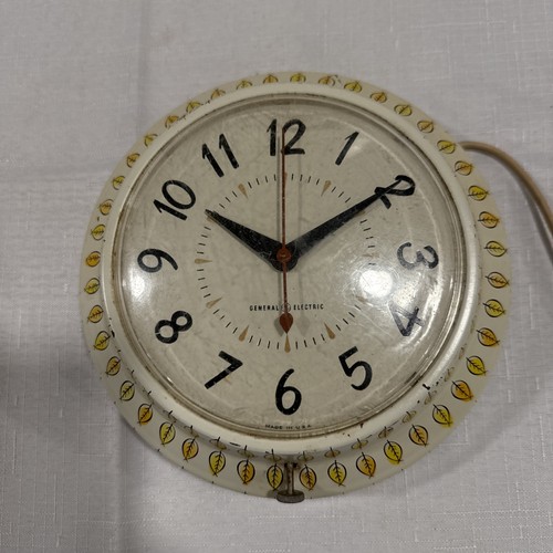 Vintage mcm wall clock - wall,