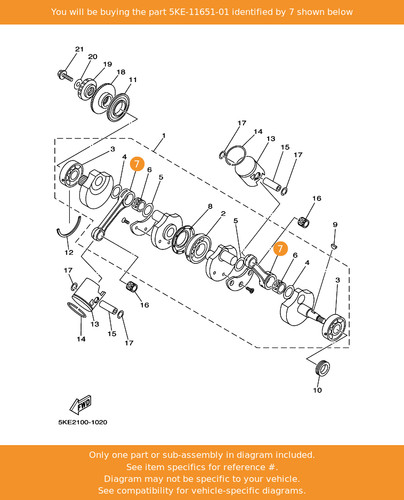 Yamaha rod connecting - rod,,