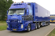 Truck Photo Volvo FH16 Box Trailer Netherlands Blue Henri Markus #i2ef