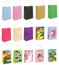 Paper Party Handle Gift Bags Twisted Handles Birthday Treat Cake Wedding Gifts