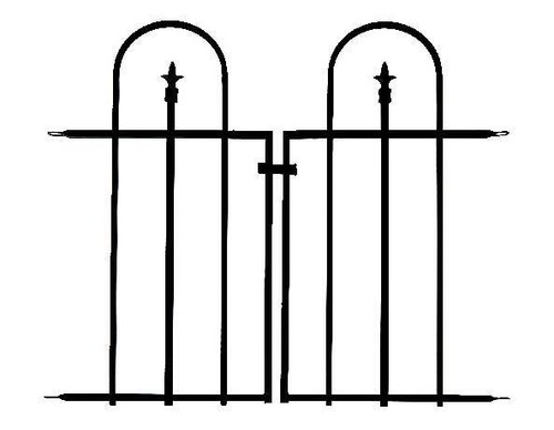 Triple arch finial gate - arch,