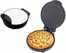 OZTYSGXM 1200W Electric Pizza Maker | 10” Countertop Pizza Oven with Non-Stick