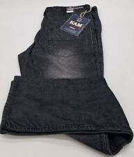 Extra Long Leg Corduroy Jeans For Men Relaxed Fit Faded Black Size 34" to 48"