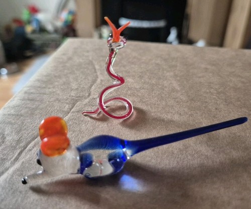Vintage art glass animals - 2,