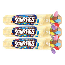 Smarties White Chocolate 3 X 120g Giant Tubes Christmas Long Expiry