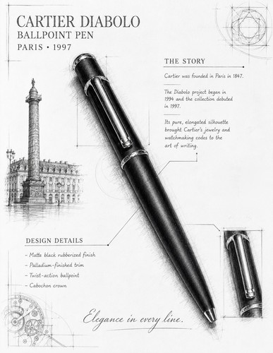 Cartier diabolo black matte - cartier,