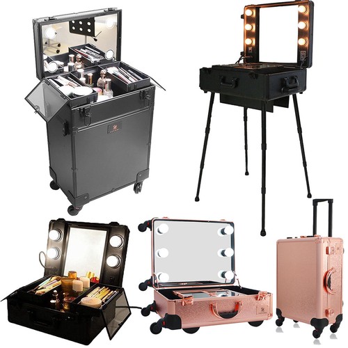 Rolling makeup train case - rolling,