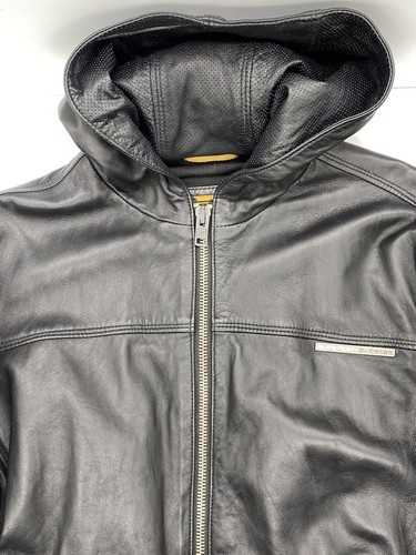 Superdry hooded leather jacket - superdry,